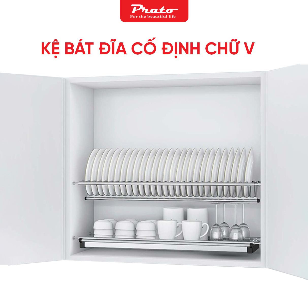 GIÁ BÁT CỐ ĐỊNH ĐÔI CHỮ V PRATO PT-BDV